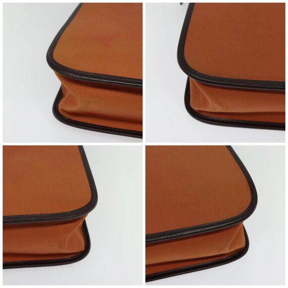 BURBERRY Hand Bag Nylon 2way Brown Silver Auth - Picture 16 of 16